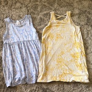 Set of Two Dresses - Blue and Yellow